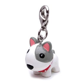 3D Poly Fashion Charm for Dogs (Color: White, size: 1" x 3/4" x 1/2")
