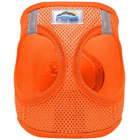 Choke-Free Dog Harness – American River Solid Design (Color: Hunter Orange, size: large)