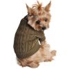 Cozy Cable Knit Dog Sweater – Combed Cotton