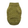 Cozy Cable Knit Dog Sweater – Combed Cotton