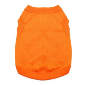 Adorable Cotton Dog Tank for Everyday Wear (Color: Sunset Orange, size: 2X-Large)