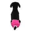 Solid Pink Dog Panties with Ruffle Trim