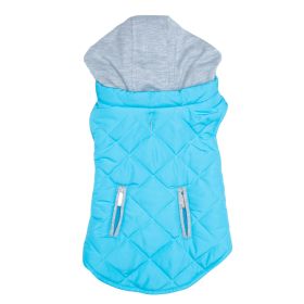 Weekend Vibes Dog Hoodie (Color: Light Blue, size: X-Large)