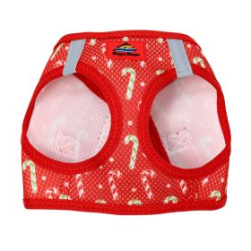 American River Holiday Pup Harness (Color: Candy Canes, size: medium)