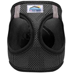 Choke-Free Dog Harness – American River Solid Design (Color: Black, size: large)