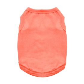 Adorable Cotton Dog Tank for Everyday Wear (Color: Coral, size: large)