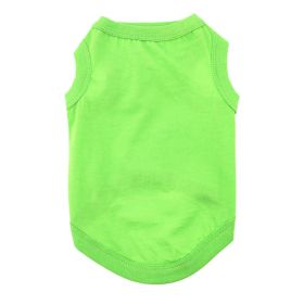 Adorable Cotton Dog Tank for Everyday Wear (Color: Green Flash, size: large)
