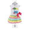 Cute Ice Cream Cart Dog Dress with Matching Leash