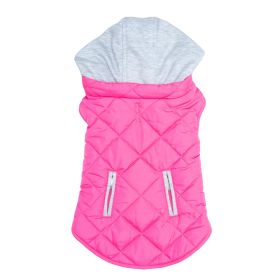 Weekend Vibes Dog Hoodie (Color: Pink, size: large)