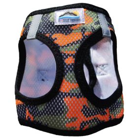 American River Ultra Choke-Free Dog Harness (Camouflage) (Color: Orange Camo, size: X-Small)