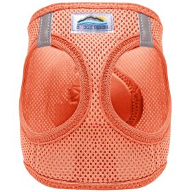 Choke-Free Dog Harness – American River Solid Design (Color: Coral, size: X-Small)