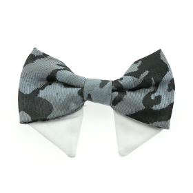 Classic Universal Dog Bow Tie for Pets (Color: Gray Camo, size: Type 2)