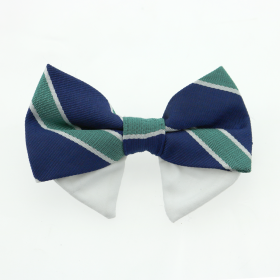 Classic Universal Dog Bow Tie for Pets (Color: Navy Blue and Green Stripe, size: Type 2)