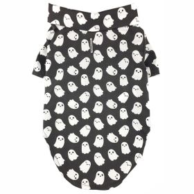 Spooky Halloween Camp Shirt for Dogs (Color: Halloween Ghosts, size: small)