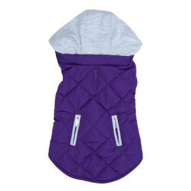 Weekend Vibes Dog Hoodie (Color: Purple, size: X-Small)